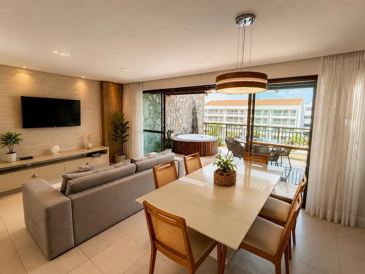 Mediterranee Duplex incrível 3 suítes e jacuzzi